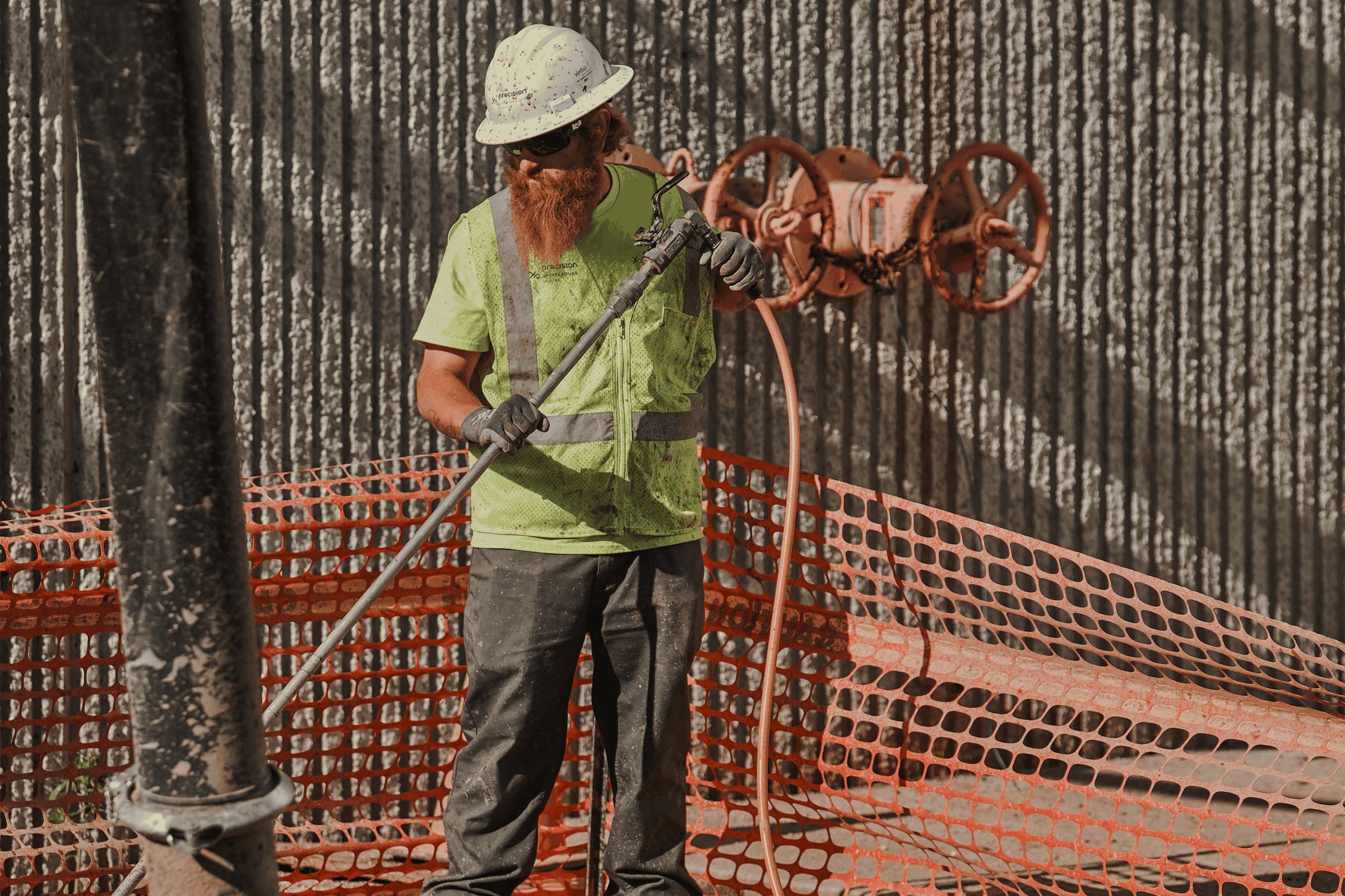 Iowa drilling crew working